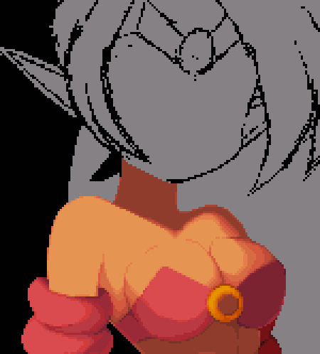 Shantae WIP 
#Shantae #pixelart #ドット絵