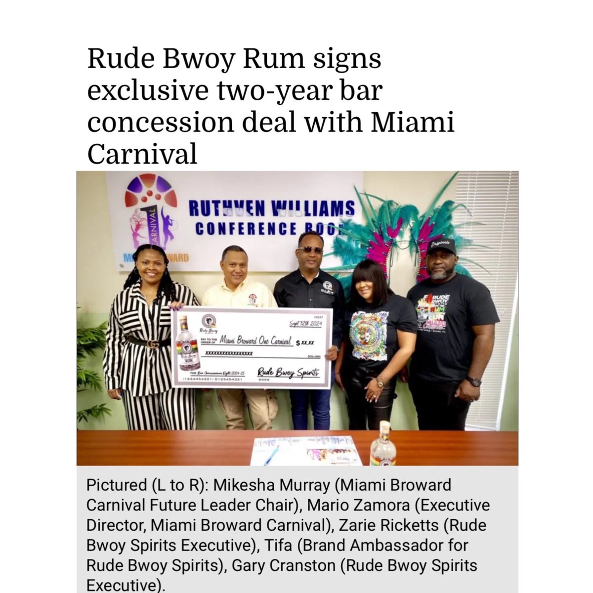 Miami Carnival Massive‼️ Get ready for the most EPIC drink, bar &amp; overall experience you’ve ever had‼️ POWERED BY @rudebwoyspirits 🔥🔥🔥🔥 GAME CHANGING NICESS🤸🏾‍♂️ See you October 11-13🔥🔥🔥