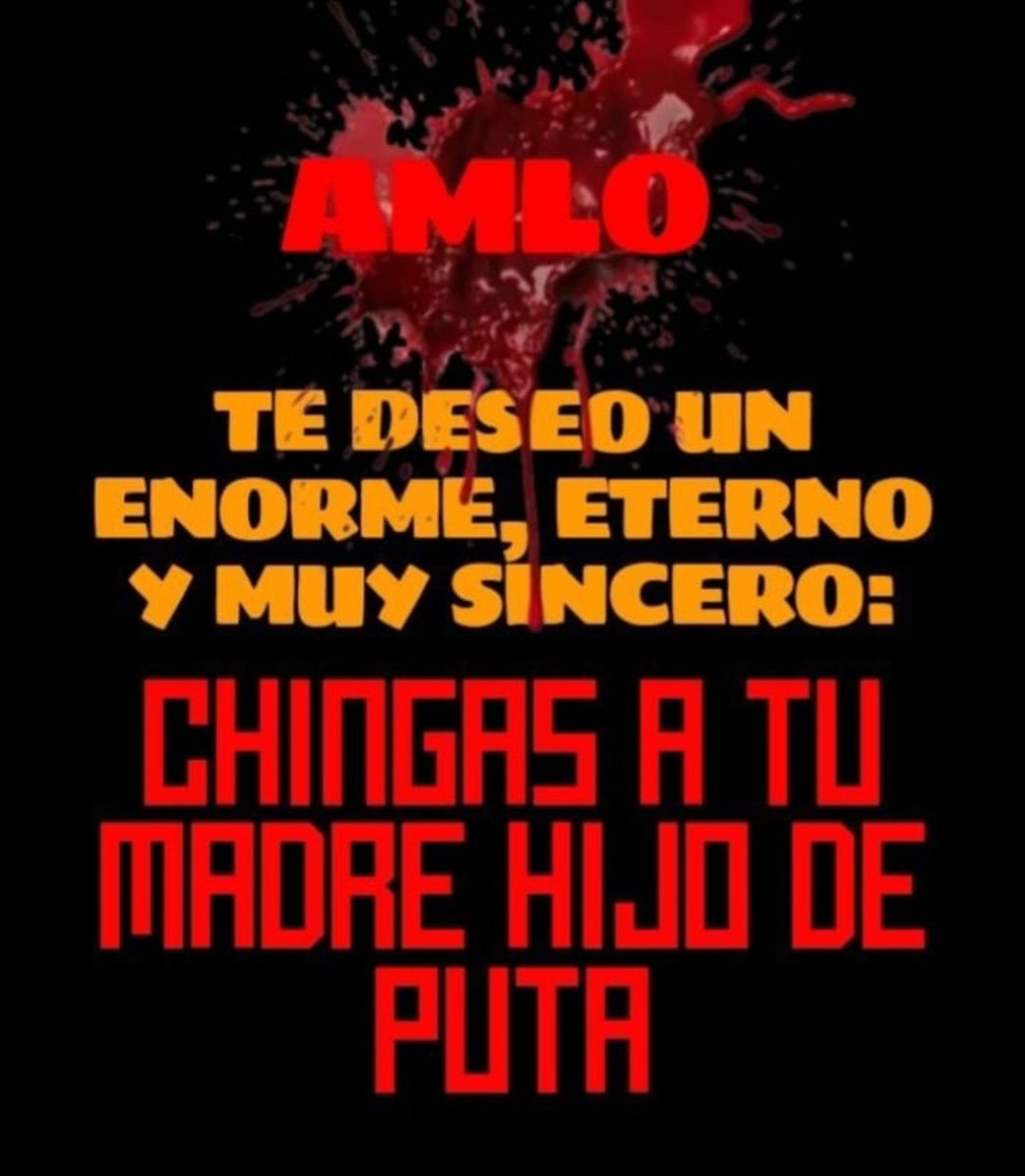 Justo así...

#NarcoPresidenteAMLO