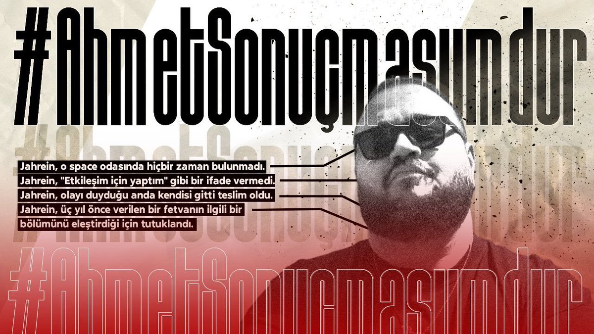 Suçsuz yere yargılanan Ahmet abimiz yalnız değildir!!!

#ahmetsonuçmasumdur
