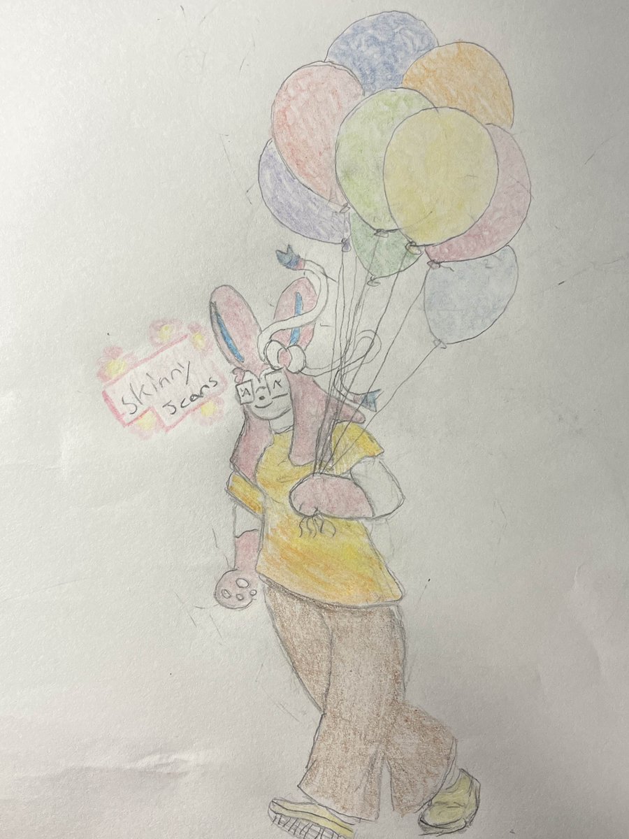 DrawSkinny's tweet image. There isn't a bond stronger than a girl and her balloons