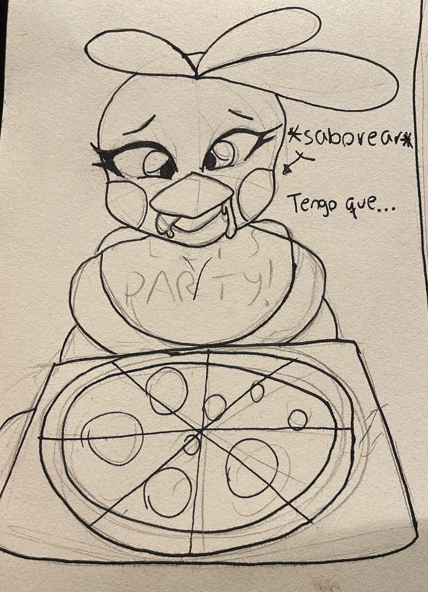 Im_CherryF's tweet photo. Toy chica eating pizza (1/3) https://t.co/hzbha75qZC