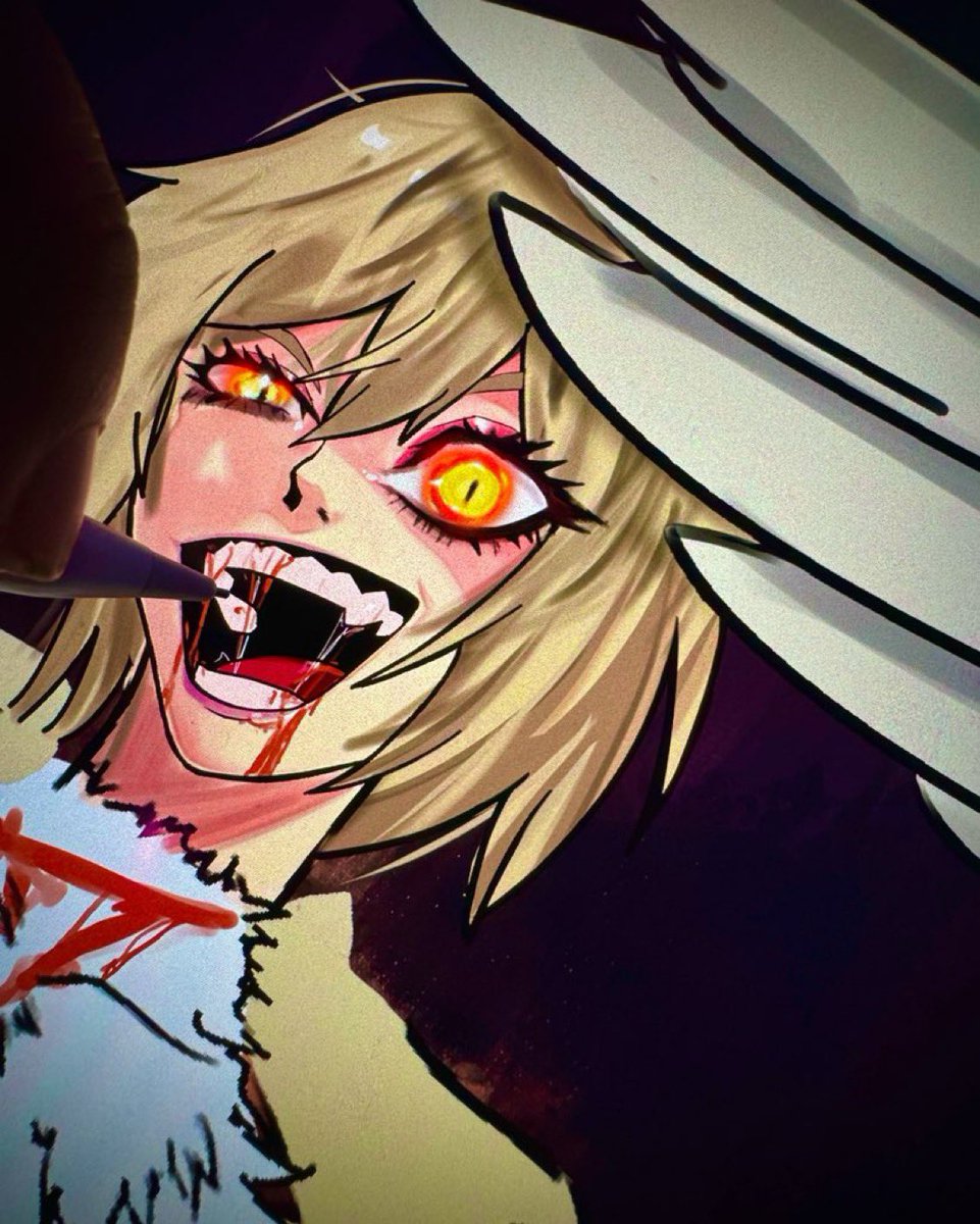 Awantonart's tweet image. Idk if I should continue with this one, does she even resemble Falin from Dungeon Meshi? Hmm  :/