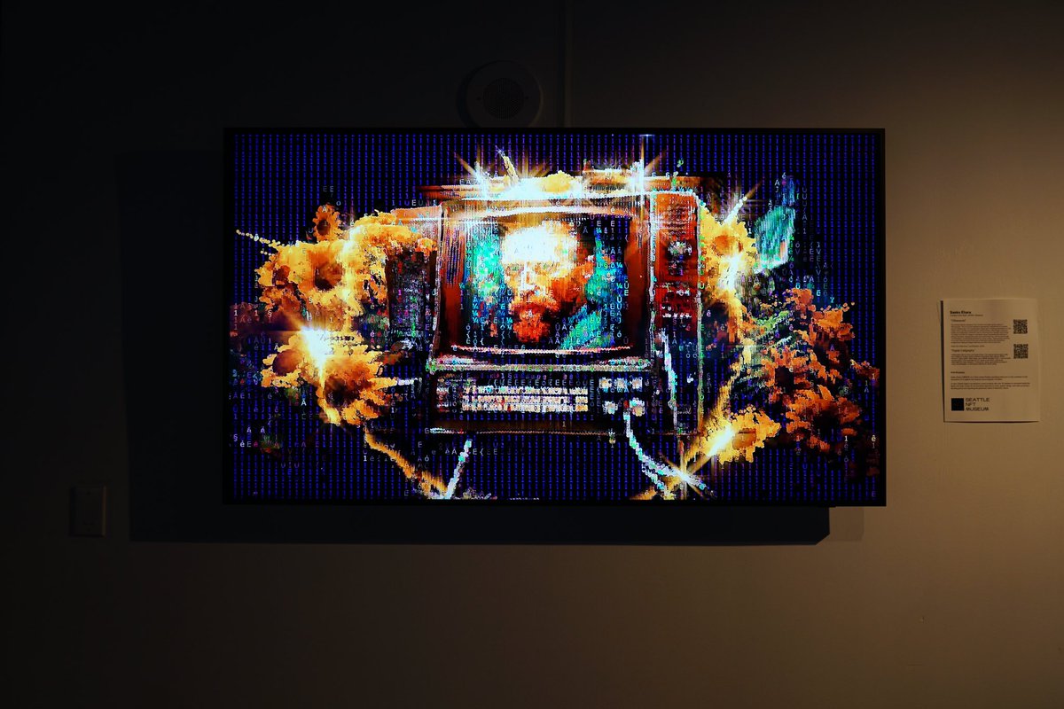 Sko_hr's tweet photo. GM GN 🌞 “Text Me” exhibition at @seanftmuseum ✨ Thank you so much for having me @MotifNoticer 💖🫂💖 The artwork with @djkero , “Digital Calligraphy” is included in this exhibition 🙌 https://t.co/bvgXEDjFMI