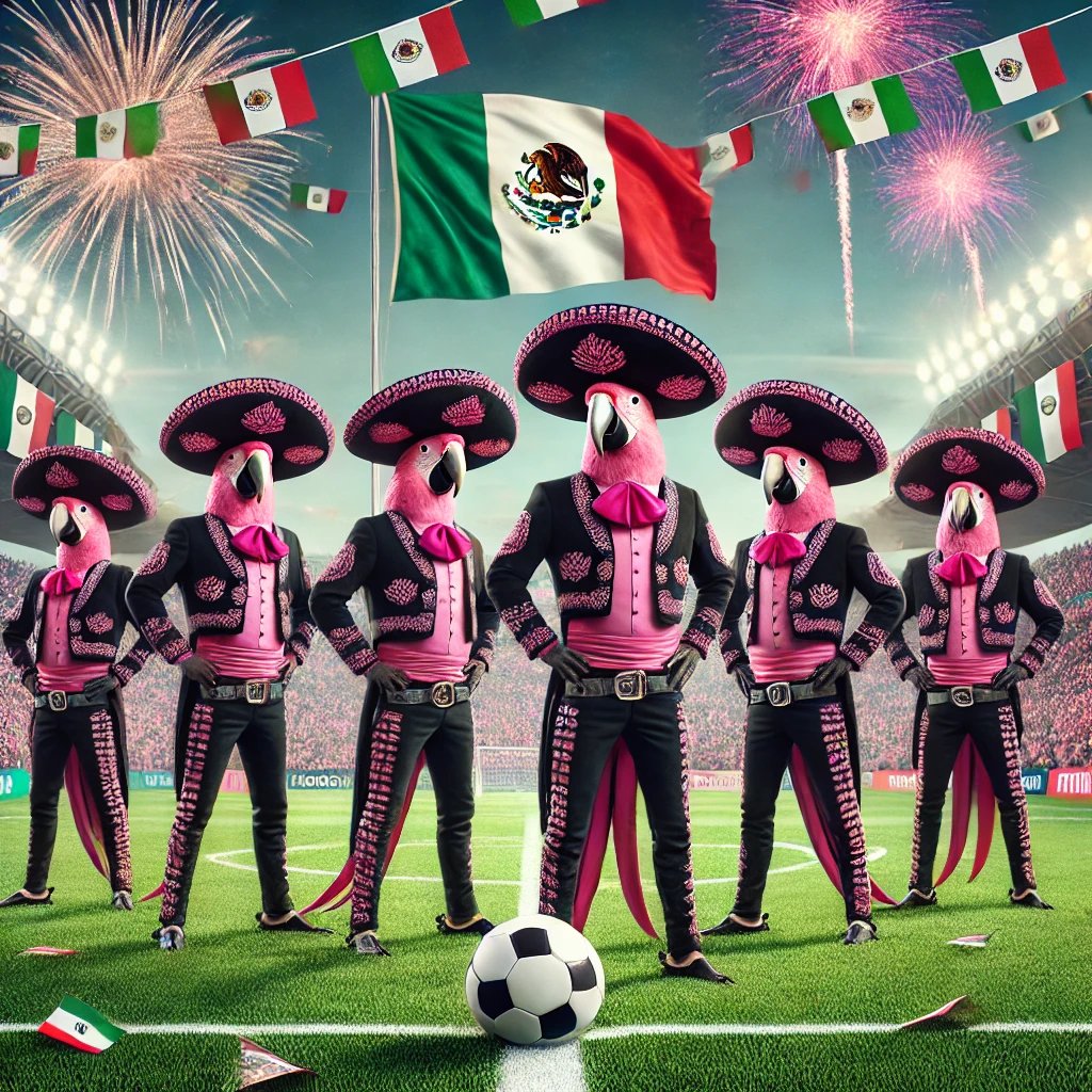 Viva México Pericos Rosas 🇲🇽🦜🩷💚