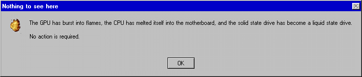 Thunderbirds101's tweet photo. All is well, please pay no attention to the not chaos going on inside the computer. https://t.co/y2d2w2Jw1d