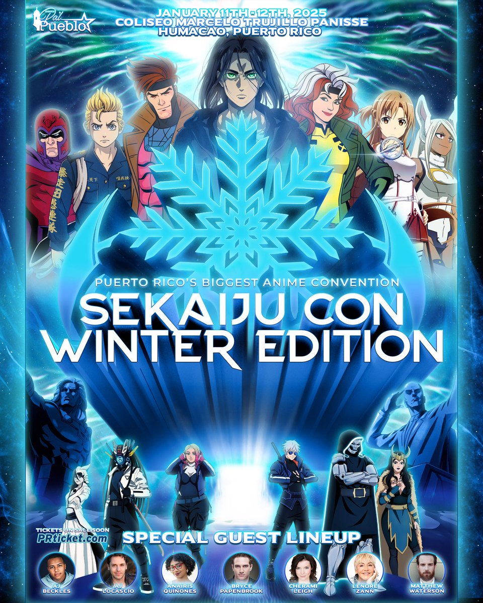 ❄️ WINTER EDITION TEASER POSTER ❄️

🇵🇷 The rumors are true! We dropped the entire lineup for our Sekaiju Con Winter Edition event, coming January 11th-12th, 2025 over the weekend and the reactions were absolutely phenomenal! We’ll be posting the trailers and reactions soon!