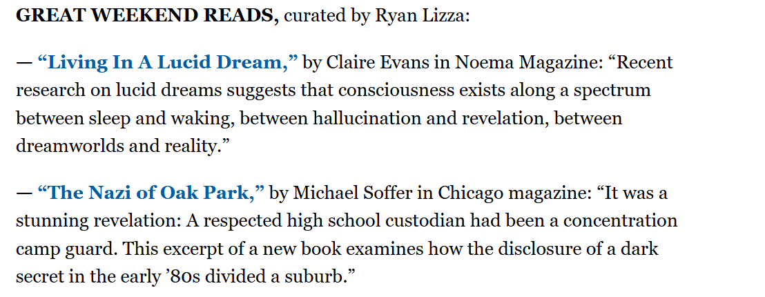 Mike Soffer (@mikesoffer) on Twitter photo Thanks <a href="/RyanLizza/">Ryan Lizza</a> for listing "The Nazi of Oak Park" in
<a href="/ChicagoMag/">Chicago magazine</a> as one of your "great weekend reads"! I'm so excited for "Our Nazi: An American Suburb's Encounter with Evil" (<a href="/UChicagoPress/">UChicagoPress</a>) to be fully released in early October! Thanks <a href="/RyanLizza/">Ryan Lizza</a> for listing "The Nazi of Oak Park" in
<a href="/ChicagoMag/">Chicago magazine</a> as one of your "great weekend reads"! I'm so excited for "Our Nazi: An American Suburb's Encounter with Evil" (<a href="/UChicagoPress/">UChicagoPress</a>) to be fully released in early October!