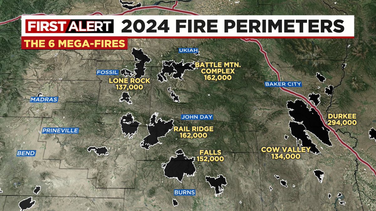 MarkNelsenWx's tweet photo. Fire season in PACNW? We haven't seen this much acreage burned (in OR/WA) since at least 2000 (don't have stats for previous decades). Another period of cool/showery weather midweek will help dampen forests a bit more. No sign of hot/dry east wind west of Cascades = good https://t.co/SnKS7U2oNg