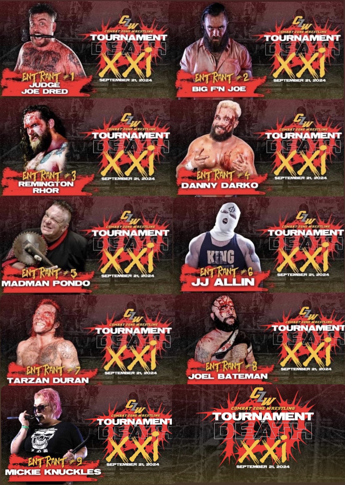 Combat zone wrestling new arrivals