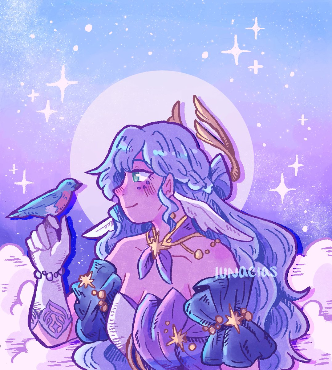 「hope is the thing with feathers #HonkaiS」|dani ✨のイラスト