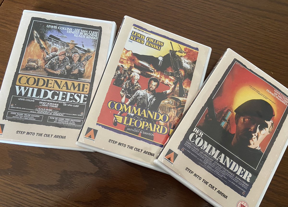 trevorbaxendale's tweet photo. You may think you’re based, but I have all three of Lewis Collins’ 1980s spaghetti war films on DVD. GET IN.
#CodeNameWildGeese #CommandoLeopard #TheCommander https://t.co/ew49nNzzno