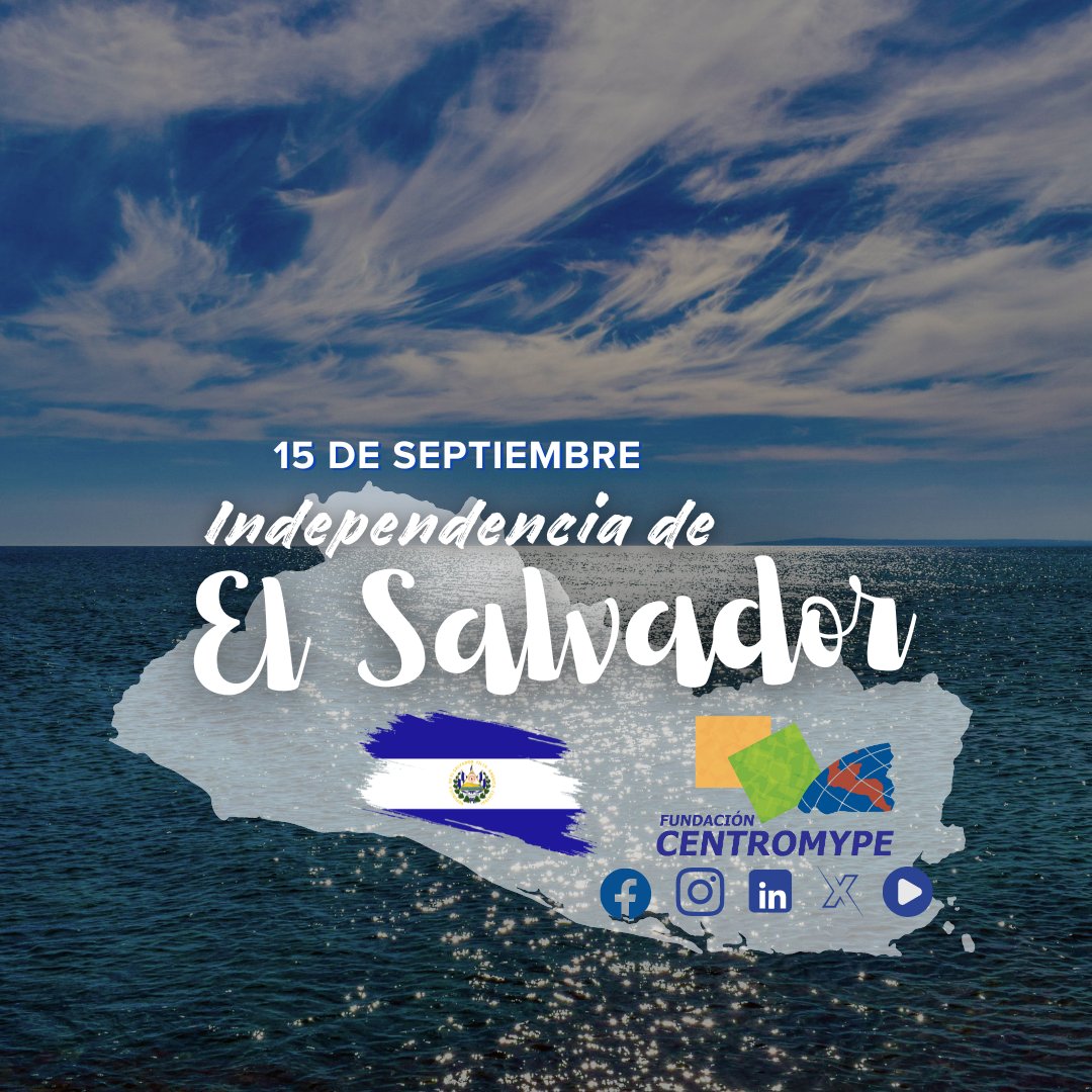 Celebremos a nuestra PATRIA

Feliz 15 de septiembre

#FiestasPatrias #ElSalvador