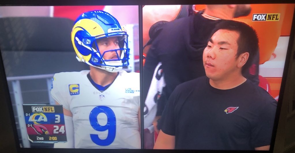 silverston95612's tweet photo. This matchup today has been absolutely wild 🔥🔥🔥 #LARvsARI #KylerMurray #Cardinals #NFLSunday https://t.co/nQHwZmUuAH