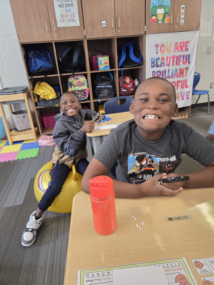 PREPRIDE's tweet image. These students have been learning about scientific observations.  During this activity, they used microscopes to observe items from nature.