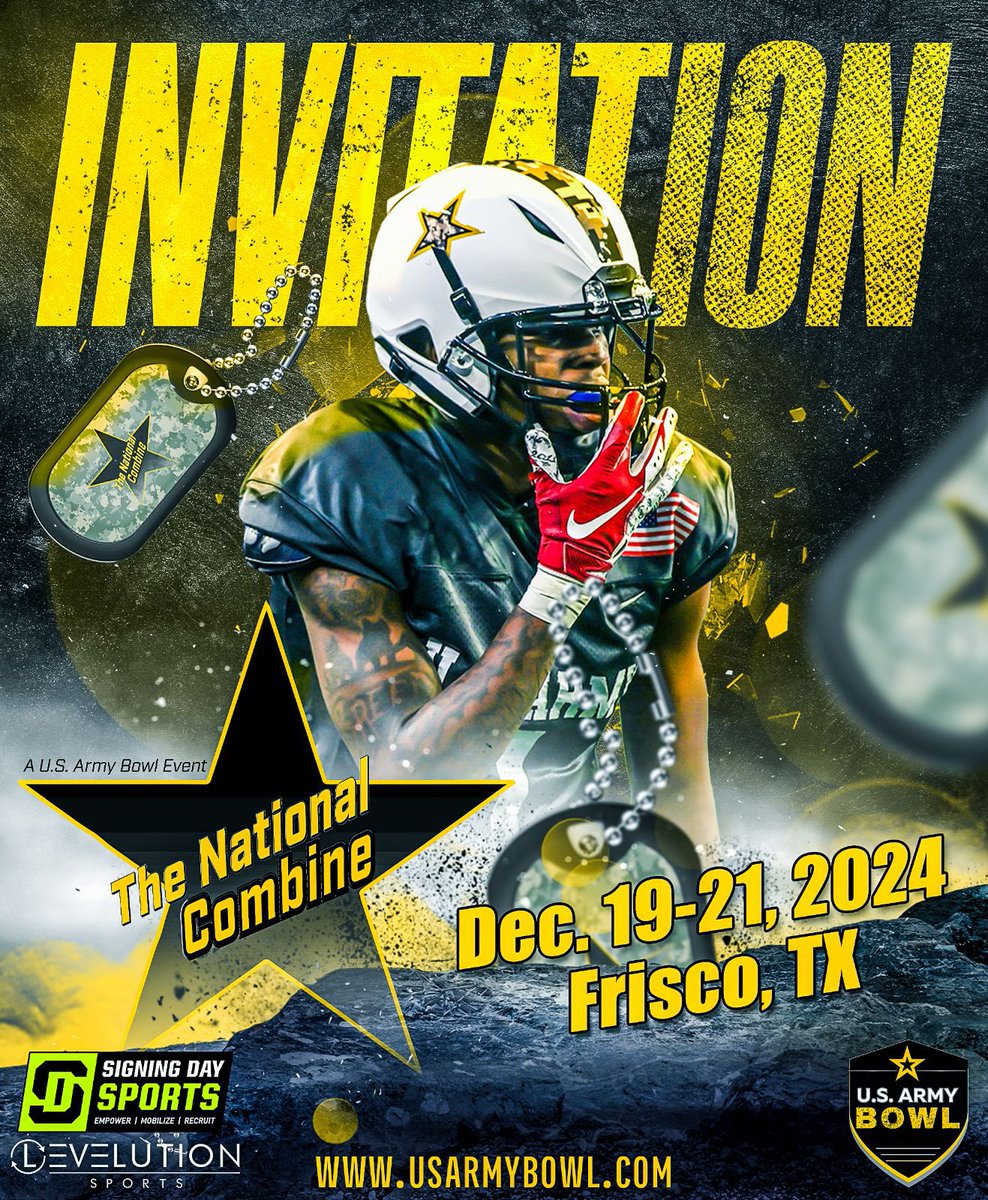 Proud to receive my official invitation letter to the TNC at the <a href="/USArmyBowl/">Military Appreciation Bowl Week</a>. Thank you  ,<a href="/GregCooperNJ/">Greg Cooper</a> &amp; <a href="/BrianBa81239279/">Brian Batchelor</a> &amp; @southernnashfb