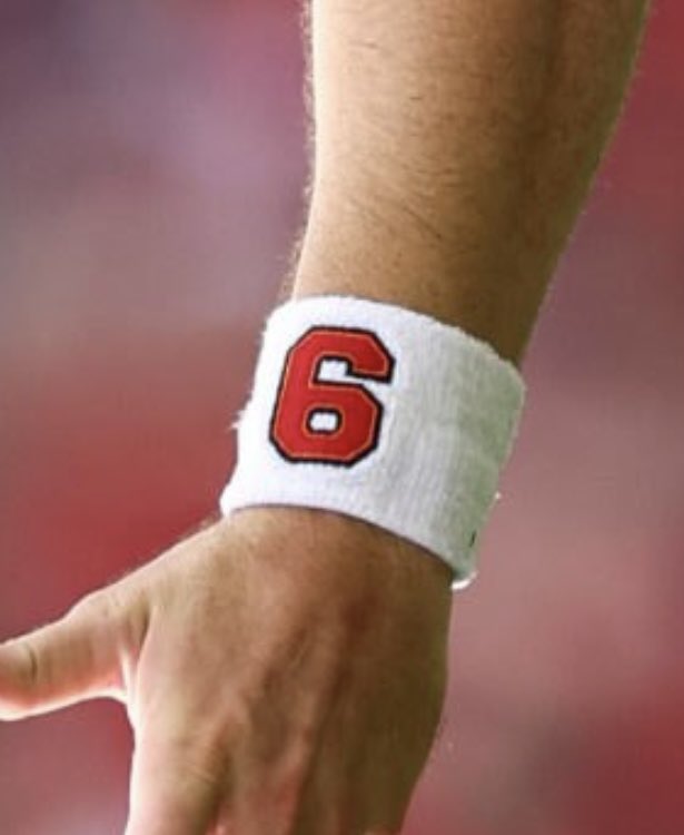 Baker wearing some customized wristbands with his number 6 on them. Gives off some late 90’s-early 2000’s vibes. 

Do you like them?
