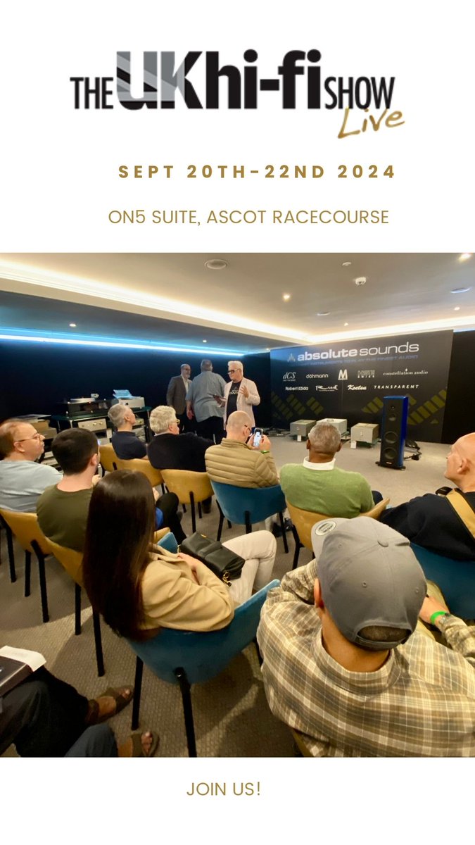 Absolute Sounds (@absolute_sounds) on Twitter photo Only 5 days left until the UK Hi-Fi Show at <a href="/Ascot/">Ascot Racecourse</a>, and we can't wait! 🎶 Expect amazing audio experiences, top-notch presentations, and great conversations with industry experts. 🙌 Got your tickets? If not, there’s still time—don’t miss out!
#hifishowlive #hifinewsmag Only 5 days left until the UK Hi-Fi Show at <a href="/Ascot/">Ascot Racecourse</a>, and we can't wait! 🎶 Expect amazing audio experiences, top-notch presentations, and great conversations with industry experts. 🙌 Got your tickets? If not, there’s still time—don’t miss out!
#hifishowlive #hifinewsmag