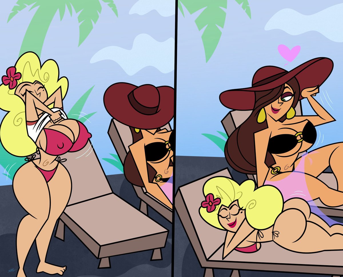 LewdSwapped's tweet photo. Dawna needed a break, so took a vacation away from Amity Park and all its weirdness.  Unfortunately, just when she thought she could start relaxing, she found new weirdness.
Feels like stuff like this keeps happening 

#SeductiveSunday https://t.co/22RuIoO3nX
