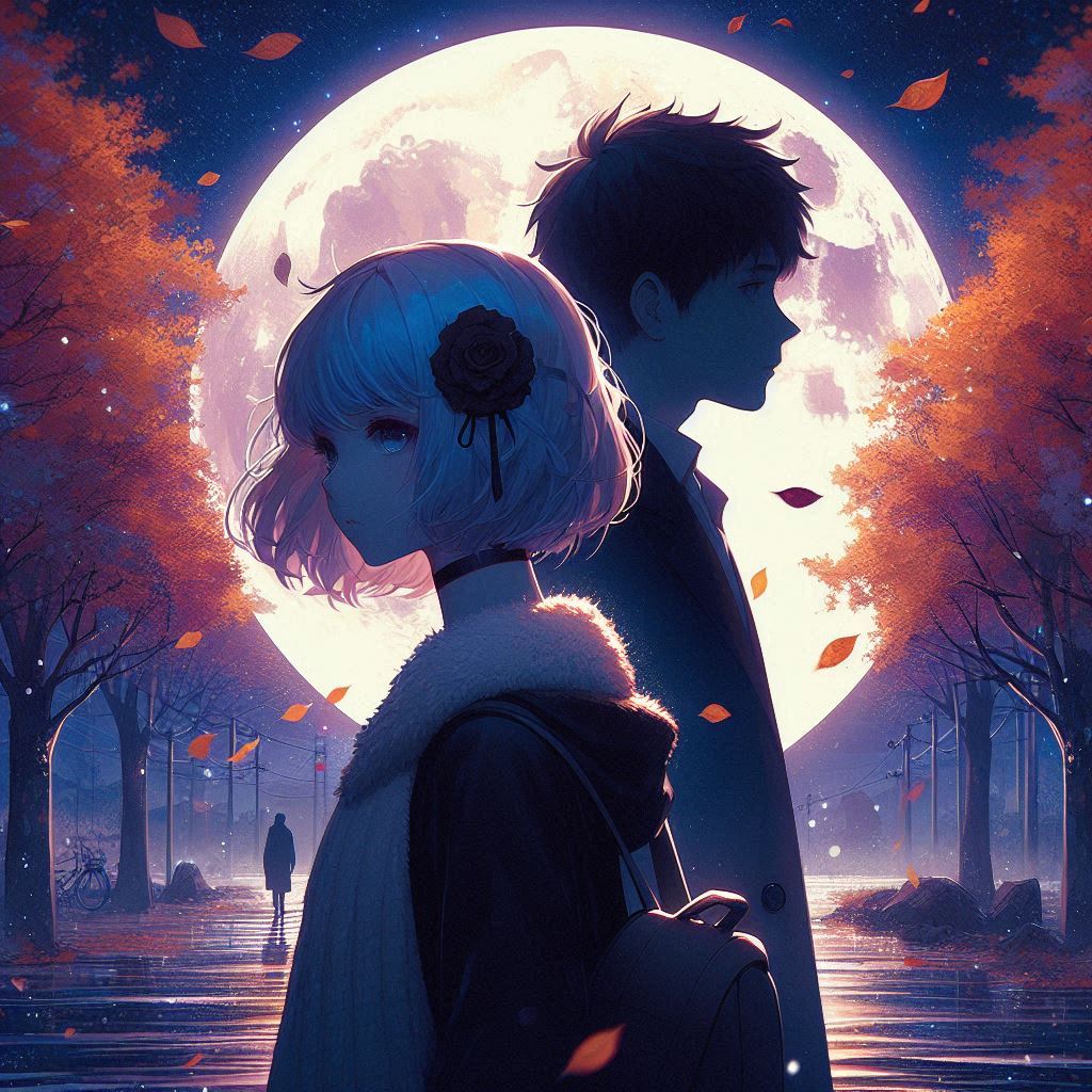 曖昧な季節
過ぎる今ときめいて
白い月 はかなくて
いっそ消えてしまうなら
#AIイラスト部 
#AIart 
#AIイラスト