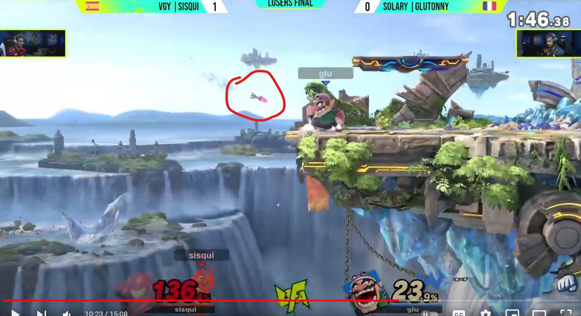 Peabnut's tweet photo. could gluto fart on this missile to extend the waft hitbox and 2-frame samus up b? https://t.co/mcYSvT9vDW