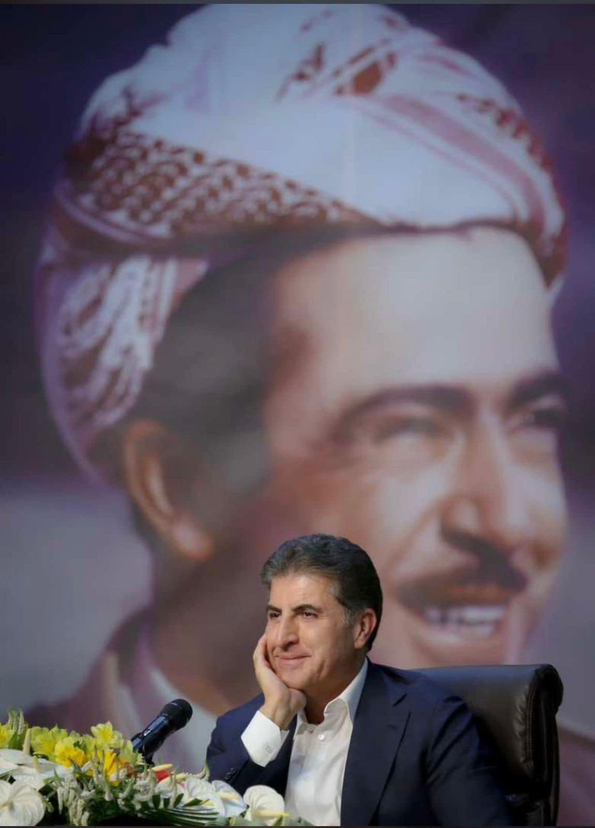 laweenk1's tweet photo. "The smile of the leader who guides us through challenges with wisdom and hope." #serok #barzani 💙 https://t.co/OZTRyY2wrr