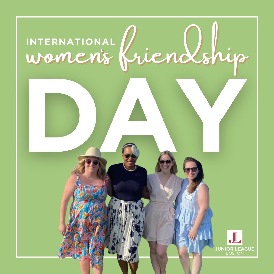 👭 Happy International Women’s Friendship Day! The Junior League of Boston celebrates the strength and support of women's friendships.

To learn more about the Junior League, visit jlboston.org ✨