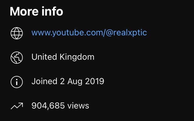 RealXptic's tweet photo. We are so close to 1M views on the  YouTube channel 🤯 Thank you guys for enjoying my vids 😎🎉🫶 https://t.co/xn2KZM4AYO