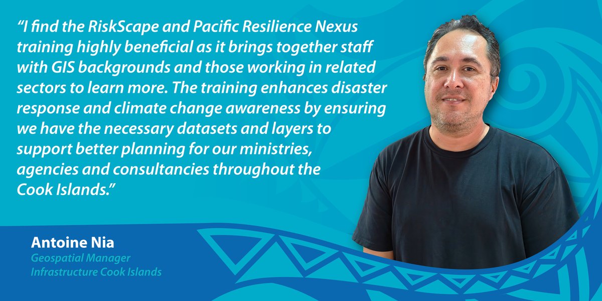 spc_cps's tweet photo. #ResilientPacific | Insights from the Cook Islands mission- #PARTneR2 & Integrate Pasifika: Emphasized the role of data & tech like RiskScape in disaster response & climate risk management. Effective community outreach is vital. Funded by @MFATNZ & in collaboration with @niwa_nz https://t.co/A4H9ajM8uN
