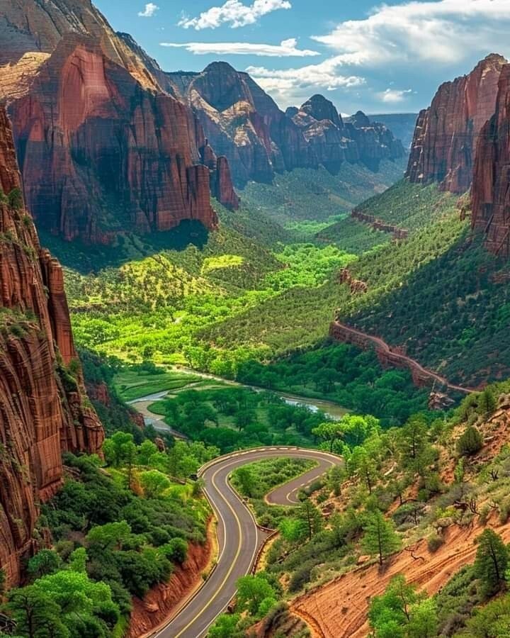 Traveluniverse's tweet photo. Aerial View Of Zion National Park https://t.co/EAsHpC9tu8