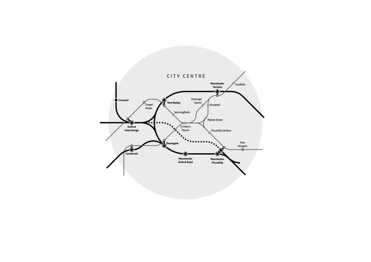 GJMarshy's tweet image. 🐝New map teaser...
#Manchester #Rail #LightRail #Map