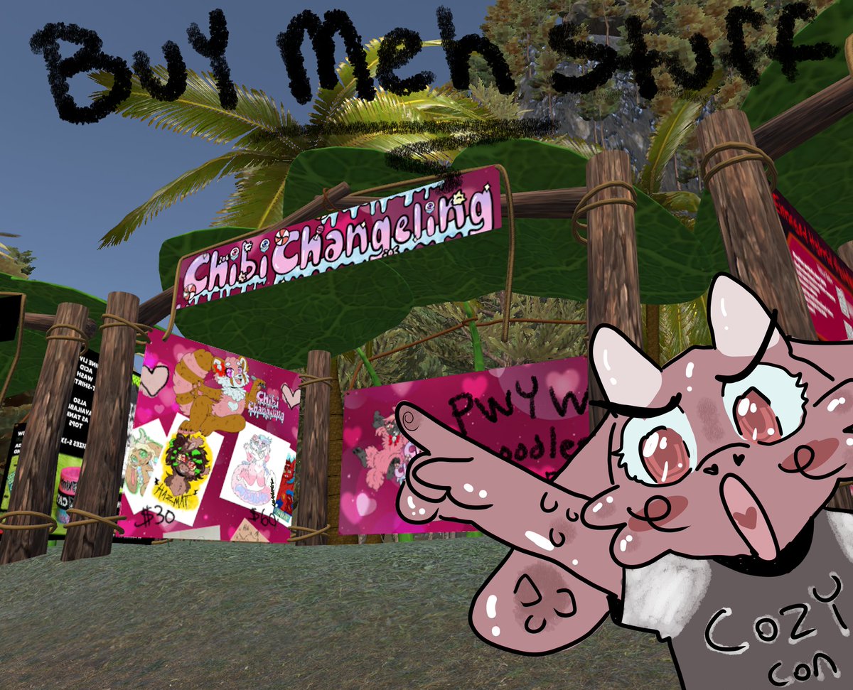 chibichangeling's tweet photo. I'll be vending at #cozycon next weekend! I'm offering YCHs, PWYW doodles and badges! 

Check out my kofi for my info

https://t.co/oYqnPTxjC7 https://t.co/8IcJ95faso