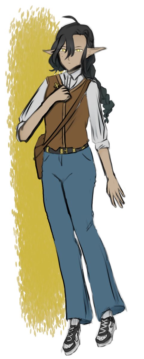 I love posting things out of order! heres a #dnd charachter doe yippe!!