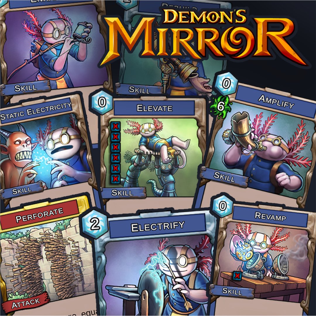 oabnormal's tweet image. A while back I worked with @BeRad_Ent on some cards for their game DEMON'S MIRROR.

It's out and it's incredibly fun! I'm proud to have been a part of this, even if just a little bit. If you're into deck building and match 3 games, check it out tinyurl.com/8hxhahyc