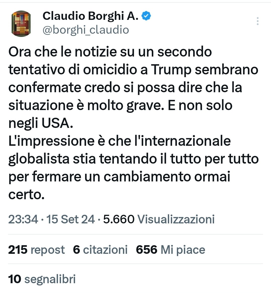 Comincio a pensare seriamente che Trump è Dio 
Non possono farlo fuori
Trump vincerà e ci salverà 
A noi tutti
#Trump