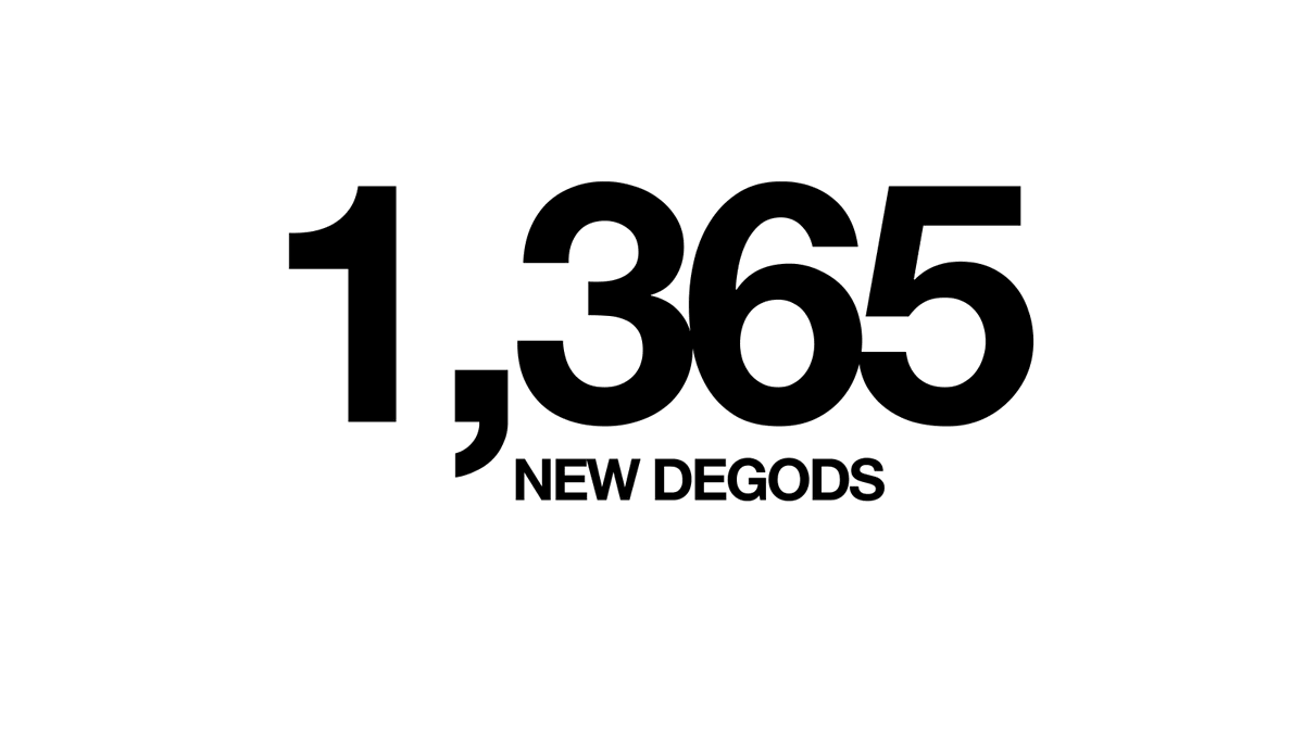 1,365 UNIQUE WALLETS HAVE JUST JOINED THE DEGODS COMMUNITY.

STILL MIGRATING...