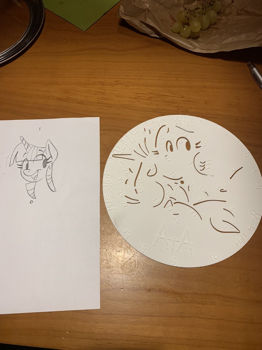 RealAnonTheAnon's tweet image. Make sure to drop by the Equine Emporium at Mare Fair in a couple of weeks, from september 27th to september 29th! I’m going to be selling this rotational stencil puzzle along with countless other bizarre products and prints!