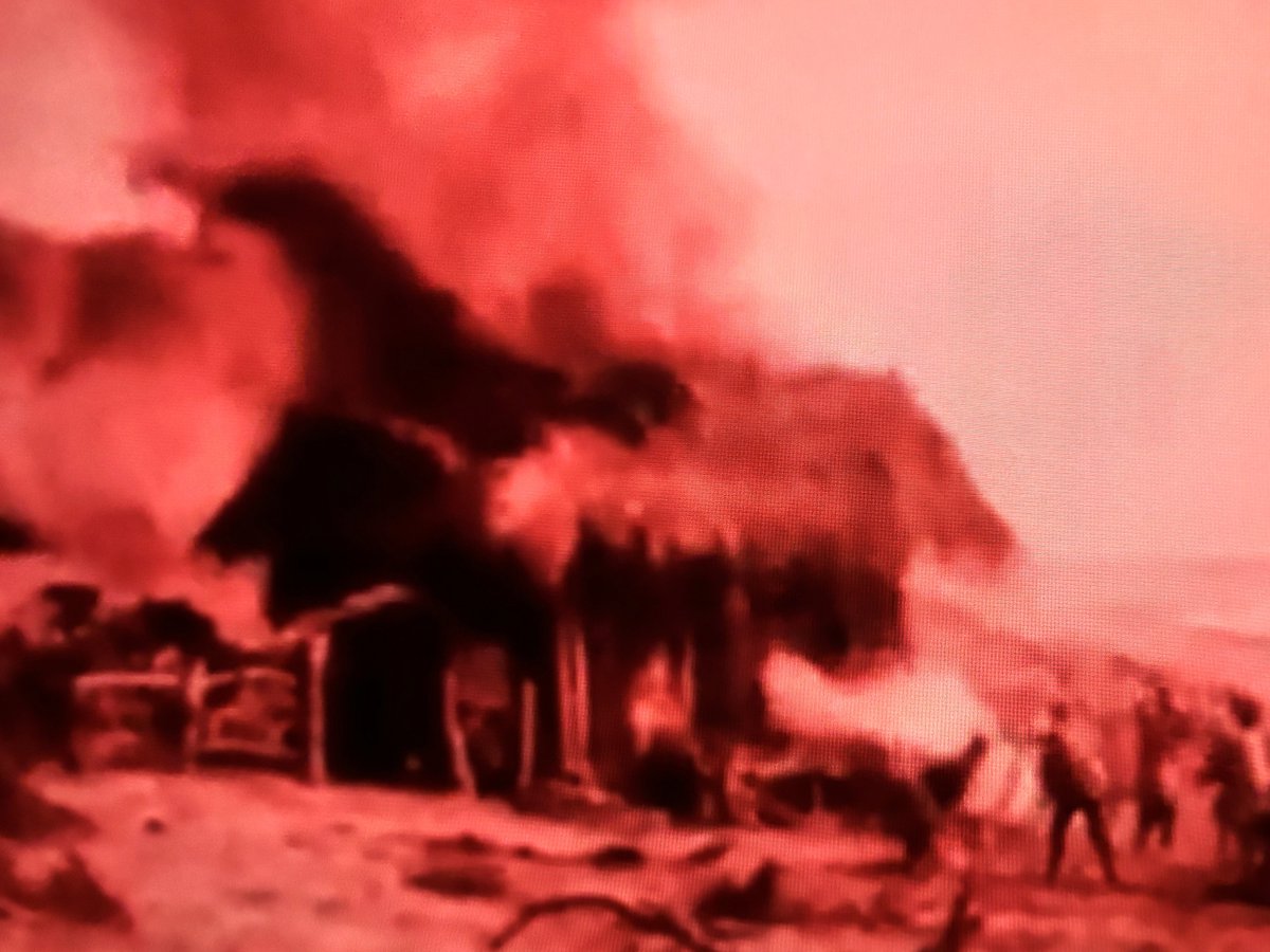 ReelNatives's tweet photo. The 1914 #ThomasInce film THE WRATH OF THE GODS shows a lasting interracial marriage between a Japanese woman (Tsuru Aoki, wife of Sessue Hayakawa) and an American sailor (Frank Borzage). The red fire scenes are spectacular. Thanks, @MilestoneFilms. #SilentMovies #TCMParty https://t.co/9vfYS6TbKK