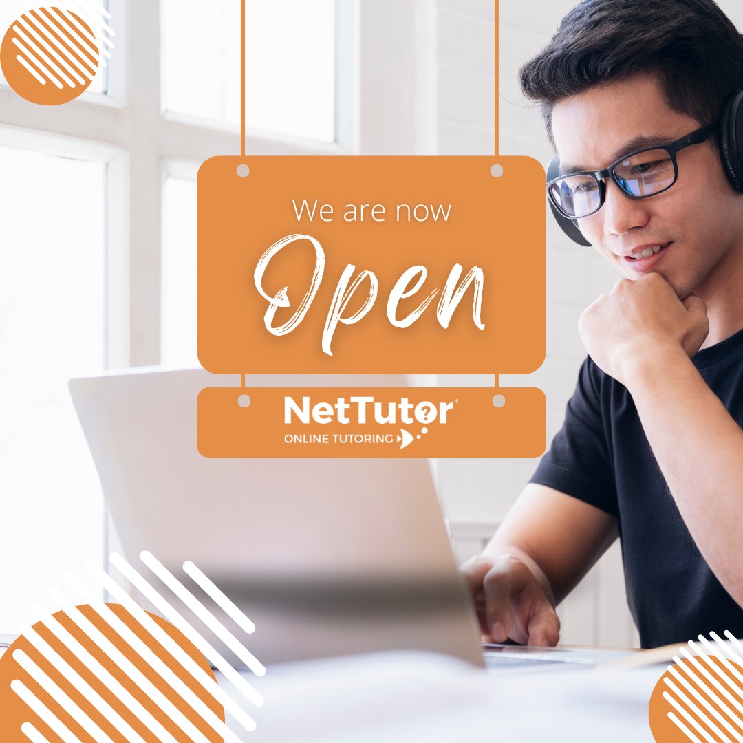 nettutor's tweet image. Need some help with your weekend homework? We&apos;re open 24/7, 365 days a year to make sure you have access to 1:1 tutoring in any subject! Schedule a session now!

#OnlineTutoring #Tutor #WritingTutor #MathTutor #ScienceTutor #LanguageTutor #HistoryTutor #NetTutor