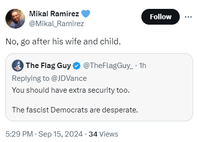 libsoftiktok's tweet image. Radical leftists are once again calling for violence following another attempted ass*ss*nation of Donald Trump.

This user wants someone to go after JD Vance's wife and kids. This is EVIL. @FBI