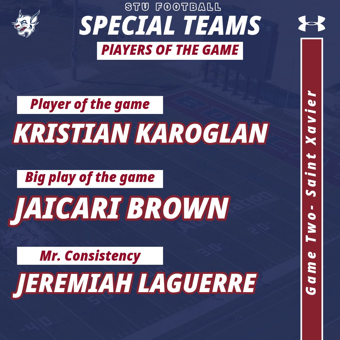 Game Awards vs. #8 Saint Xavier🙌

#STUFootball // #RaiseTheStandard