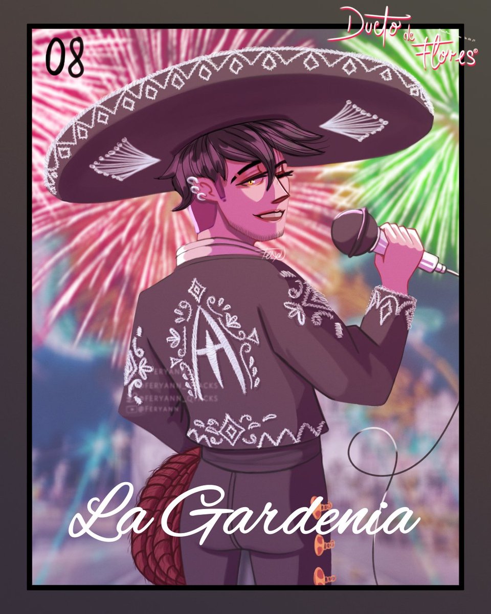 ¡Y que viva México! 
Quise hacer a los 4 protas de Dueto de Flores para festejar 🇲🇽🇲🇽🔥🔥

#duetodeflores #appleradio #VivaMexico 
#radioapple #hazbinhotelau