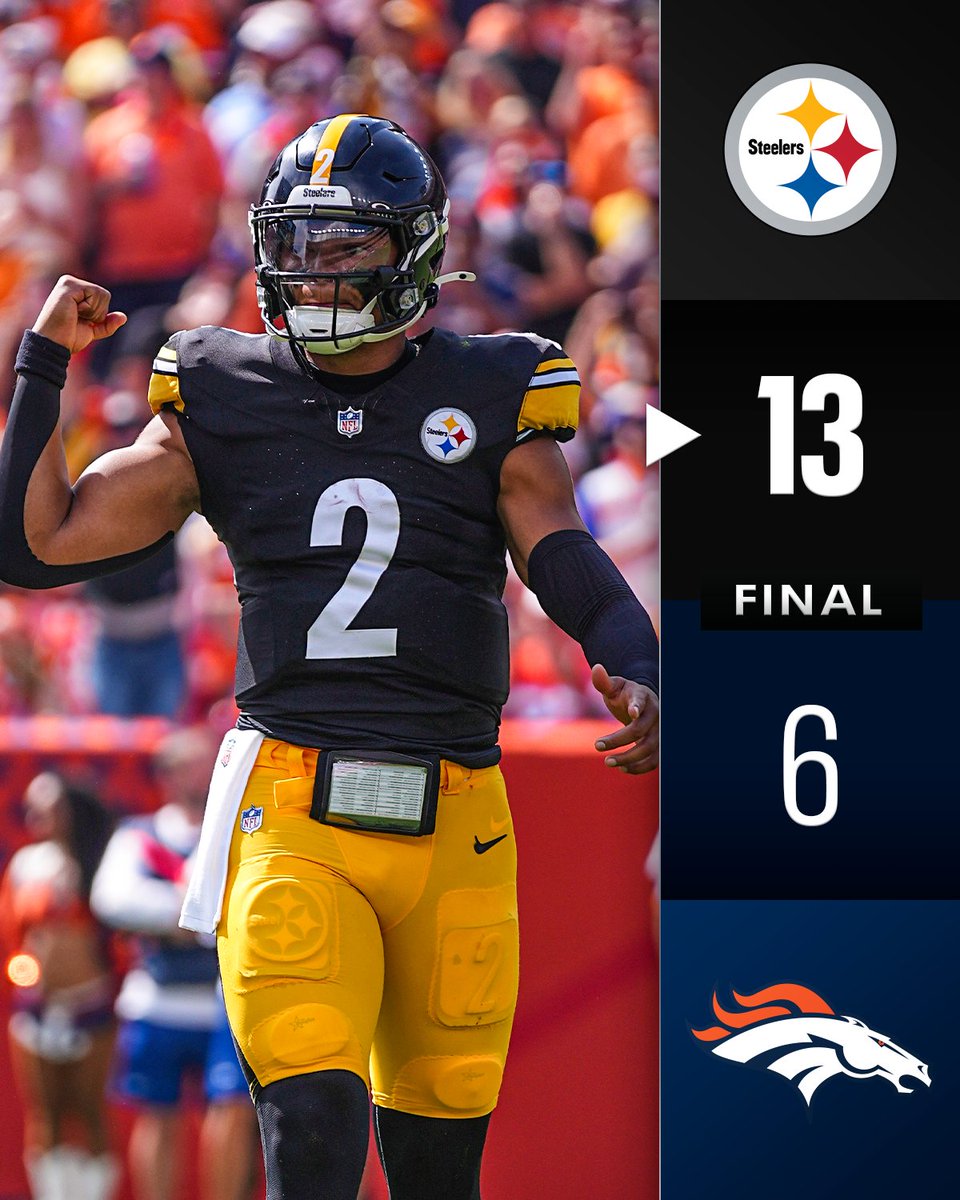 FINAL: The @Steelers win on the road to improve to 2-0!