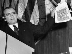 DrDinD's tweet photo. This is an old demagogue trick:
@JDVance today - "I have 12 verifiable reports of pet eating in Springfield"
Joe McCarthy 1950- "I have a list of 57 communists in the State Department "
The 1950 statement was BS used to divide Americans. So is Vance's. https://t.co/ZthVuNUgJT