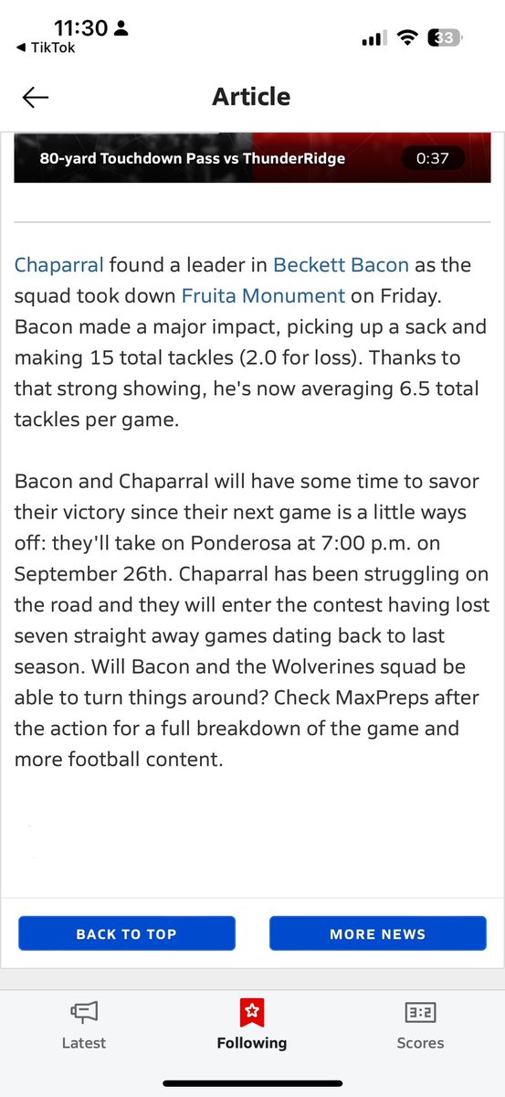 Beckett Bacon (@beckettbacon) on Twitter photo Great team win Friday night. Now I’m looking forward to head to Arizona to compete in the <a href="/AZFallClassic/">AZ Fall Classic</a> academic showcase and tournament. Great team win Friday night. Now I’m looking forward to head to Arizona to compete in the <a href="/AZFallClassic/">AZ Fall Classic</a> academic showcase and tournament.