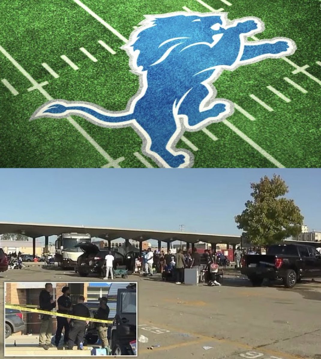 UPDATE: 2 people shot and at least one killed after the Detroit Lions game.

Police say that it started as a fight and escalated into a shooting.