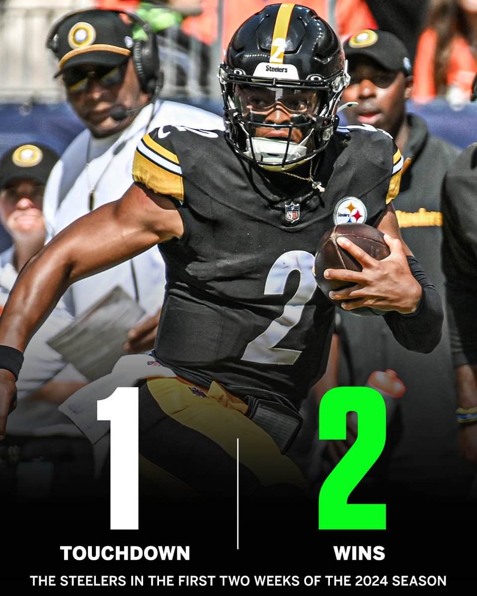SportsCenter's tweet photo. THE STEELERS ARE FINDING A WAY TO GET IT DONE 🔥 https://t.co/XF56ZCS7Gq