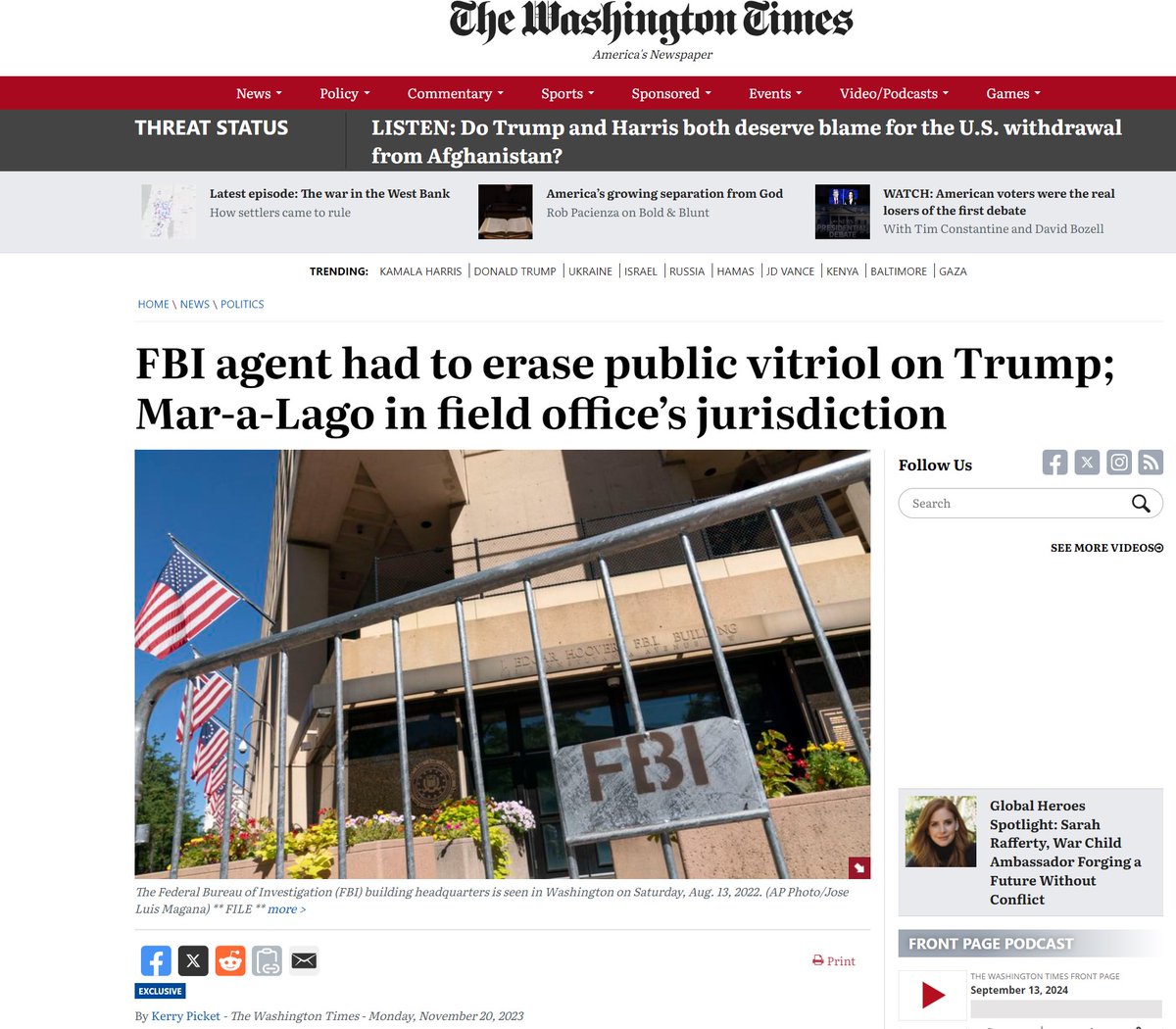 kylenabecker's tweet image. JUST IN: The FBI official who just briefed America about the latest Trump assassinat*on investigation, Jeffrey Veltri, is a notorious Trump hater.

Veltri, the head of FBI Miami Field Office, was so outspoken about his Trump-deranged Facebook posts that agents were ordered to…