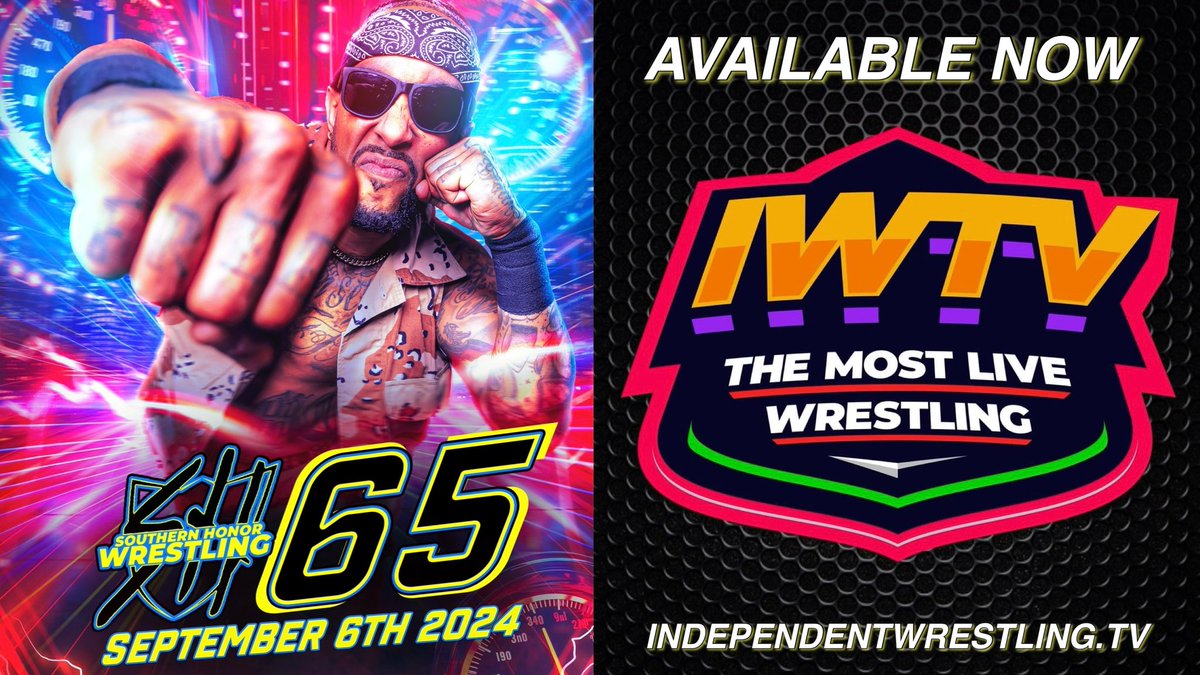 SHonorWrestling's tweet photo. Head over to IWTV (@indiewrestling) and check out #SHW65, AVAILABLE NOW in its entirety! It’s our final stop on the Road To #SHWStillHere6, so get caught up on all the action and make your plans to join us October 11th for our HUGE anniversary show!
#WeAreSHW #ThisIsOurWrestling https://t.co/4hq3xRUz2u