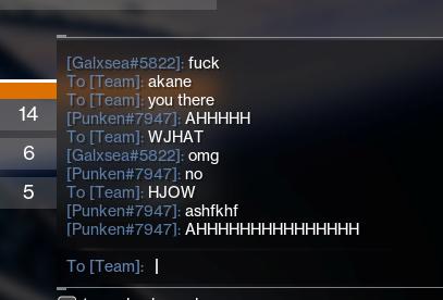GamingGaudy's tweet photo. I DONT KNOW IF THIS IS A BUG OR A NEW FEATURE 

but you can now type to the enemy team (this was done in comp idk about other playlists) 

And no both ppl we typed to were a duo and not our 3rd random on our team

This only happened while IN QUE and would NOT WORK againin game1/2 https://t.co/GUrk2vn7eu